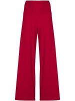 Norma Kamali pantalon évasé à coupe ample - Rouge