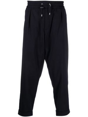 Balmain pantalon à lien de resserrage - Bleu