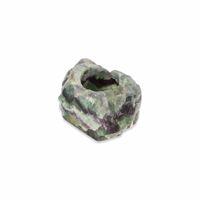 Waxinelichthouder Edelsteen Fluoriet Regenboog Half Gepolijst (ca. 6 cm) - thumbnail