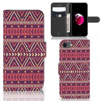 iPhone 7 | 8 | SE (2020) | SE (2022) | Telefoon Hoesje | Aztec Paars | Portemonnee hoesje