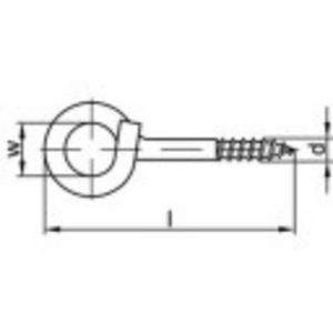 TOOLCRAFT 159628 Sterke plafondhaak 140 mm Galvanisch verzinkt staal 20 stuk(s)