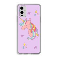 Roze eenhoorn: OnePlus 9 Transparant Hoesje