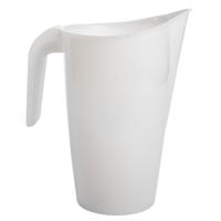 Hega Hogar Waterkan - sapkan - wit - inhoud 1.75 liter - kunststof - karaf - pitcher