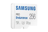 Samsung PRO Endurance microSDXC-kaart 256 GB Class 10, UHS-Class 3, v30 Video Speed Class 4K-video-ondersteuning, Incl. SD-adapter, Schokbestendig - thumbnail