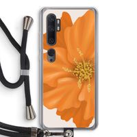 Orange Ellila flower: Xiaomi Mi Note 10 Transparant Hoesje met koord