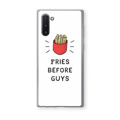 Fries before guys: Samsung Galaxy Note 10 Transparant Hoesje