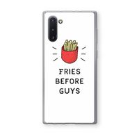 Fries before guys: Samsung Galaxy Note 10 Transparant Hoesje
