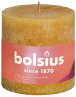 Bolsius shine rustiekkaars 100/100 honeycomb yellow