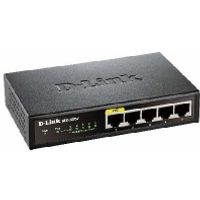 D-Link DES-1005P/E netwerk-switch Unmanaged L2 Fast Ethernet (10/100) Power over Ethernet (PoE) Zwart - thumbnail