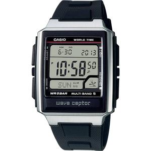 Casio WV-59R-1AEF Horloge Zendergestuurd (l x b x h) 48.3 x 39 x 12.5 mm Zilver Materiaal (behuizing): RVS, Hars Materiaal (armband): Hars