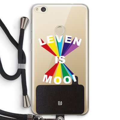 Het Leven Is Mooi: Huawei Ascend P8 Lite (2017) Transparant Hoesje met koord