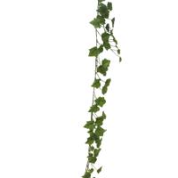 Bellatio Design kunstplant/hangplant slinger - Druivenblad/Vitaceae - groen - 180 cm