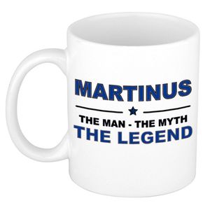 Naam cadeau mok/ beker Martinus The man, The myth the legend 300 ml - Naam mokken