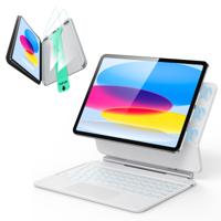 iPad 11th Generation Rebound Magnetic Keyboard Case Protection Bundle-US Layout-White