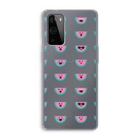 Smiley watermeloenprint: OnePlus 9 Pro Transparant Hoesje