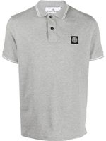 Stone Island polo à patch logo - Gris