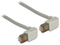 Delock 83510 RJ45 Netwerkkabel, patchkabel CAT 5e S/FTP 0.50 m Grijs 1 stuk(s) - thumbnail