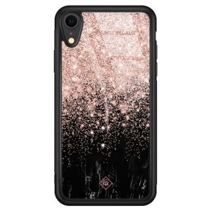 iPhone XR glazen hardcase - Marmer twist