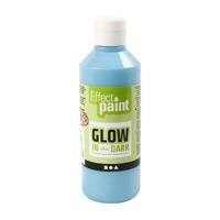 Creativ Company Glow in the dark verf - lichtblauw, 250ml