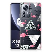 Xiaomi 12 Pro | TPU Hoesje | Flamingo Triangle