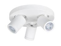 Highlight IP44 opbouwspotOliver 3-lichts mat wit - S7437.00