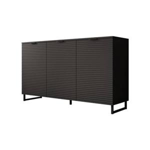 Meubella Dressoir Delgado - Mat zwart - 150 cm