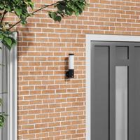 Buiten Wandlamp Zwart 12 x 8,5 x 29 cm