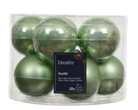 Kerstballen glas d6 cm groen 10 st Decoris - Decoris Kerstballen glas d6 cm groen 10 st Decoris - Decoris