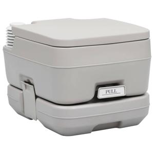 The Living Store campingtoilet - grijs - 41.5 x 36.5 x 30 cm - 10L afvaltank - T-spoeling