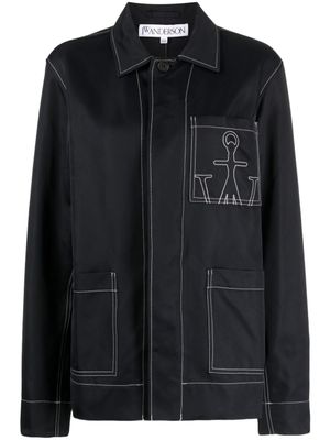 JW Anderson veste à logo brodé - Noir