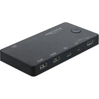DeLOCK hdmi / usb-c kvm switch 4k 60 hz met usb 2.0 kvm-switch