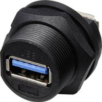 TRU COMPONENTS TC-E13T-FU3-PRF TC-13543572 USB 3.0-bus naar bus IP67 (met schroefdraad) 1 stuk(s)