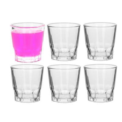 Alessandro Shotglaasjes Montecarlo - 6 stuks - glas - 55 ml - borrelglas