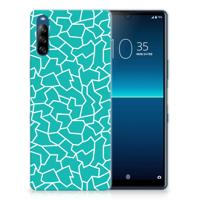 Sony Xperia L4 | Hoesje maken | Cracks Blue