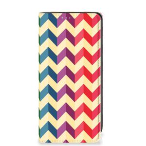 Samsung Galaxy A41 Hoesje met Magneet Zigzag Multi Color