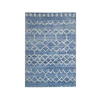 Vloerkleed Florence mozaiek - blauw - 200x290 cm - Leen Bakker
