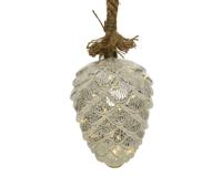 micro LED touw bo d15h21cm w.wit - Lumineo