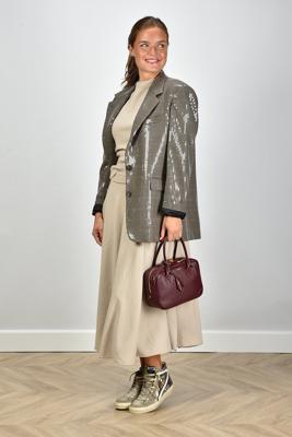 Golden Goose blazer GWP01890.P001621.82699 beige/black/savvy red