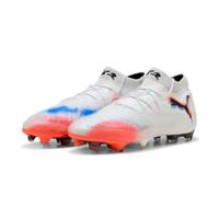 PUMA Future 8 Ultimate Gras Voetbalschoenen (FG) Wit Felrood Blauw
