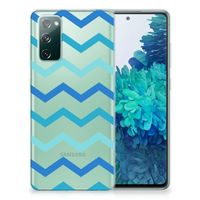 Samsung Galaxy S20 FE TPU bumper Zigzag Blauw