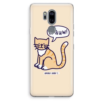 Miauw: LG G7 Thinq Transparant Hoesje