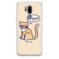 Miauw: LG G7 Thinq Transparant Hoesje Miauw: LG G7 Thinq Transparant Hoesje