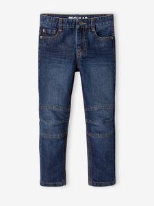 Rechte jeans voor jongens MorphologiK indestructible "waterless" met heupomtrek SMALL onbewerkt denim