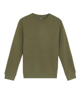 Lyle & Scott winter sweater jongens - donker groen - geborduurd