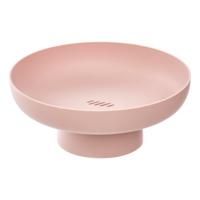5Five Fruitschaal Nordic - op voet - roze - kunststof - D26 x H11 cm - keukenschaal