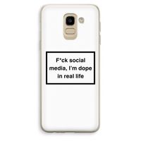 I'm dope: Samsung Galaxy J6 (2018) Transparant Hoesje