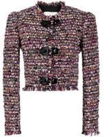 ISABEL MARANT veste crop Gradilia en tweed - Violet - thumbnail