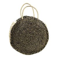 Zeegras Tas Rond Zwart (40 cm) - thumbnail