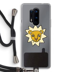 Kleine leeuw: OnePlus 8 Pro Transparant Hoesje met koord