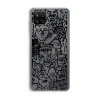 Vexx Black Mixtape: Samsung Galaxy A12 Transparant Hoesje